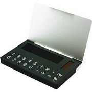 Калькулятор с визитницей; 9,8х6,1х1 см; металл,пластик