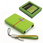 Набор: визитница и подвеска для мобильного телефона; зеленый; 11х16х2,5 см; искуccтвенная кожа