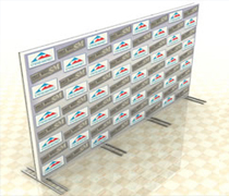 Press Wall Closed. Напольные информационные стенды из систем Joker, Tritix Press Wall Closed. Напольные информационные стенды из систем Joker, Tritix