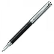INTELLECTUAL, ручка шариковая, черный/хром, металл/кожа