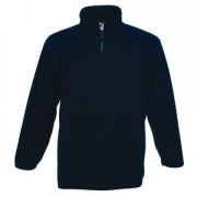 Толстовка "Zip Neck Micro", глубокий темно-синий_2XL, 100% п/э, 250 г/м2