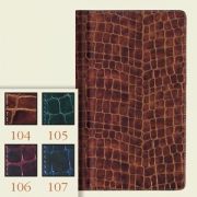Визитница Lack Croco, зеленый, 125х203 мм,  на 84 визитки, сменный блок