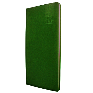 Телефонная книга, карманная; балакрон; зеленый; 8,1 х 17 см