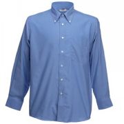 Рубашка "Long Sleeve Oxford Shirt", синий_2XL, 70% х/б, 30% п/э, 135 г/м2