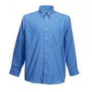 Рубашка "Long Sleeve Oxford Shirt", синий_L, 70% х/б, 30% п/э, 135 г/м2 Рубашка "Long Sleeve Oxford Shirt", синий_L, 70% х/б, 30% п/э, 135 г/м2