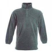 Толстовка "Half Zip Fleece", дымчато-серый_XL, 75% п/э, 25% вискоза, 300 г/м2