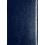 Визитница Majestic, синий, 125х203 мм, на 84 визитки, сменный блок