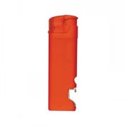 Зажигалка пьезо ISKRA с открывалкой, красная, 8,2х2,5х1,2 см, пластик