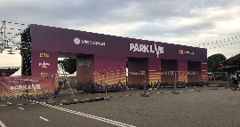 Оформление входной группы на Park Live 2018.