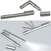 Авторучка с фонариком; 12,5х1,3 см; металл Авторучка с фонариком; 12,5х1,3 см; металл