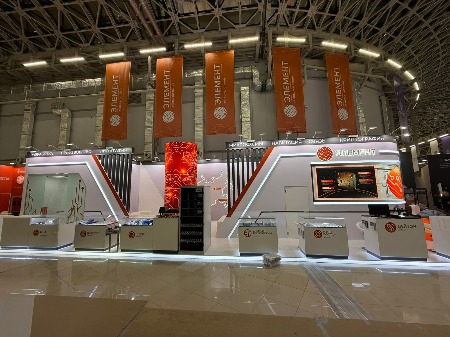 Выставочный стенд Элемент. Выставка Российского форума " Микроэлектроника 2025", создано совместно с 3way.agency 