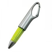 Авторучка с карабином; желтый с серебристым; 12,5x1,9x2,5 см; пластик Авторучка с карабином; желтый с серебристым; 12,5x1,9x2,5 см; пластик
