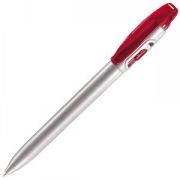 X-3, ручка шариковая, прозрачный красный/серый, пластик