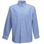 Рубашка "Long Sleeve Oxford Shirt", светло-голубой_S, 70% х/б, 30% п/э, 135 г/м2