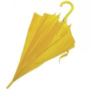 Зонт-трость с пластиковой ручкой, полуавтомат; желтый; D=103 см; нейлон Зонт-трость с пластиковой ручкой, полуавтомат; желтый; D=103 см; нейлон
