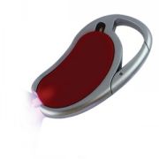 Авторучка с фонариком на карабине; красный; 7,5х4,3х0,8 см; пластик Авторучка с фонариком на карабине; красный; 7,5х4,3х0,8 см; пластик