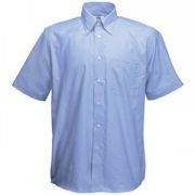 Рубашка "Short Sleeve Oxford Shirt", светло-голубой_M, 70% х/б, 30% п/э, 135 г/м2