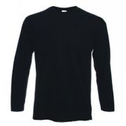 Футболка "Valueweight Long Sleeve T", черный_2XL, 100% х/б, 165 г/м2