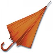 Зонт-трость с пластиковой ручкой, полуавтомат; оранжевый; D=103 см; нейлон Зонт-трость с пластиковой ручкой, полуавтомат; оранжевый; D=103 см; нейлон