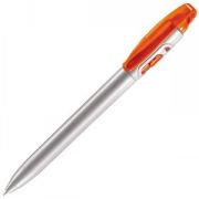 X-3, ручка шариковая, прозрачный оранжевый/серый, пластик